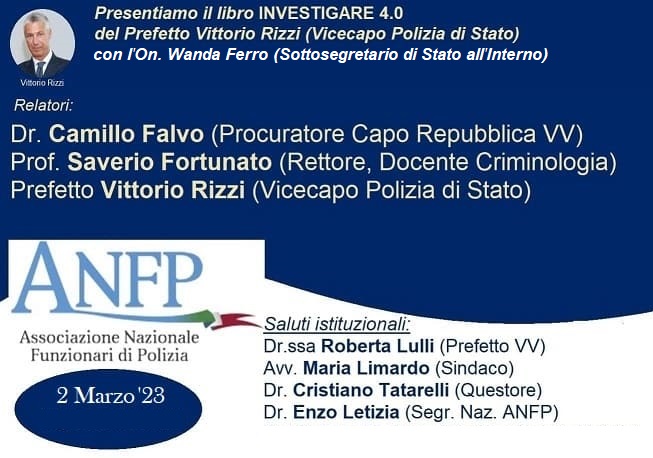 VIBO VALENTIA, 2 MARZO 2023 ORE 10.30: INVESTIGARE 4.0 A CURA DI V. RIZZI E A.M. GIANNINI – PRESENTAZIONE TESTO