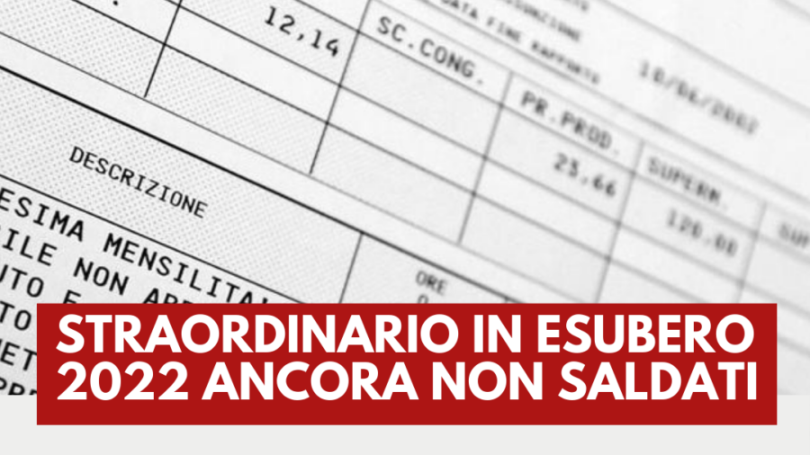 STRAORDINARI IN ESUBERO 2022: ANCORA NON SALDATI