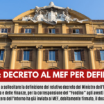 FONDINO: DECRETO AL MEF PER DEFINIZIONE