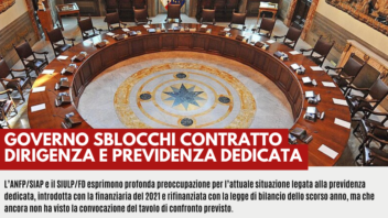 GOVERNO SBLOCCHI CONTRATTO DIRIGENZA E PREVIDENZA DEDICATA