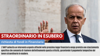 STRAORDINARIO IN ESUBERO: RICHIESTA DI FONDI IN FINANZIARIA