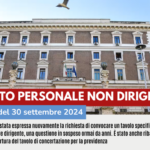 CONTRATTO PERSONALE NON DIRIGENTE: ESITO INCONTRO DEL 30 SETTEMBRE 2024