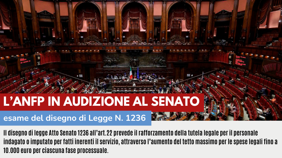 L'ANFP IN AUDIZIONE AL SENATO: ESAME DEL DISEGNO DI LEGGE N. 1236