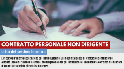 CONTRATTO PERSONALE NON DIRIGENTE: ESITO 7° INCONTRO