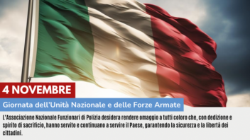 4 NOVEMBRE: GIORNATA DELL’UNITA’ NAZIONALE E DELLE FORZE ARMATE