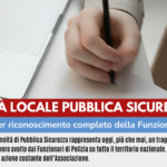 INDENNITA' LOCALE PUBBLICA SICUREZZA, PRIMO PASSO PER RICONOSCIMENTO COMPLETO FUNZIONE AUTORITA': CONTRATTO PERSONALE NON DIRIGENTE