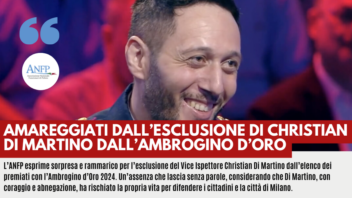 AMAREGGIATI DALL’ESCLUSIONE DI CHRISTIAN DI MARTINO DALL’AMBROGINO D’ORO