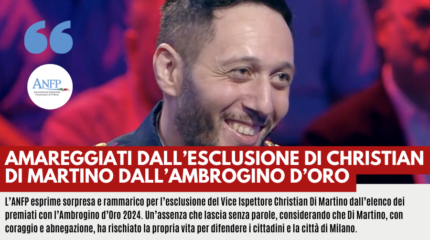 AMAREGGIATI DALL'ESCLUSIONE DI CHRISTIAN DI MARTINO DALL'AMBROGINO D'ORO