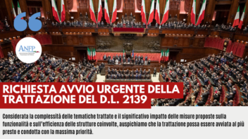 RICHIESTA AVVIO URGENTE DELLA TRATTAZIONE DEL D.L. 2139