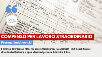 COMPENSO PER LAVORO STRAORDINARIO – PROROGA LIMITI MENSILI