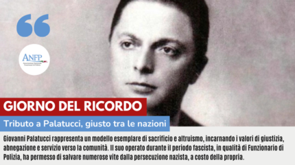 GIORNO DEL RICORDO: TRIBUTO A PALATUCCI, GIUSTO TRA LE NAZIONI